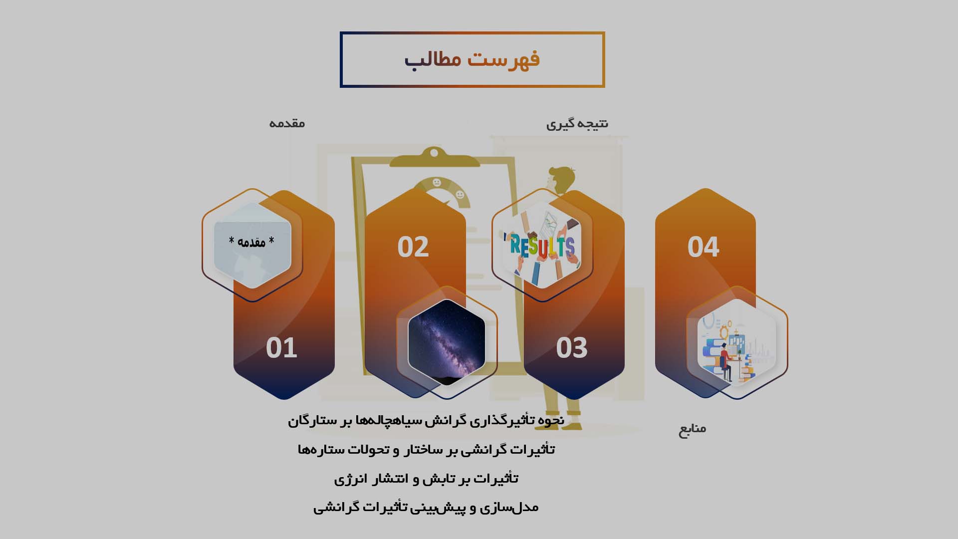 پاورپوینت در مورد تاثیرات گرانشی سیاهچاله‌ها بر ستارگان